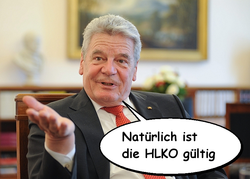 Gauck bestätigt Gültigkeit der HLKO